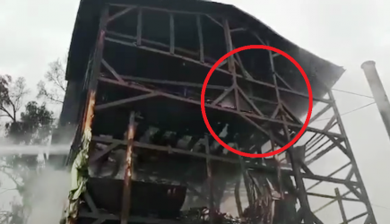 В Сети появилось видео с места пожара в Сочи, где погибли 8 человек