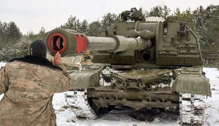 Украинские военные перебрасили в Донбасс САУ &laquo;Пион&raquo;