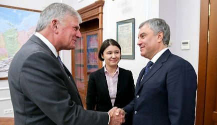 Володин обсудил отношения России и США с евангелистом Грэмом