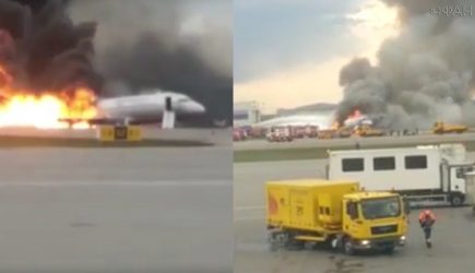 На борту загоревшегося самолета Москва – Мурманск находились 74 пассажира