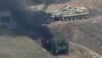 Видео разгрома колонны спецназа Азербайджана появилось в&nbsp;Сети