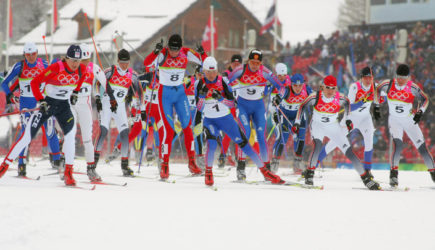 На Олимпиаде мужская сборная России выиграла лыжную эстафету