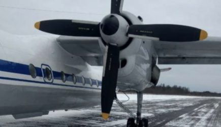 Самолет с россиянами на борту оказался в кустах из-за отказа двигателя