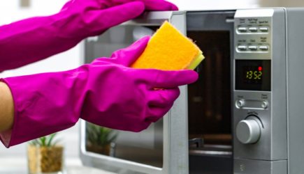 Чистка микроволновки без химии: паровая уборка за 5 минут с лимоном