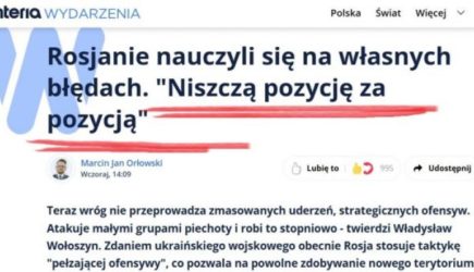 «Русские уничтожают нашу позицию за позицией» — бандеровец — польским СМИ