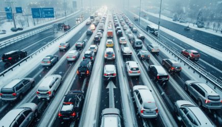 Синоптик: в Бурятии снегопад привёл к огромной пробке на трассе &laquo;Байкал&raquo;