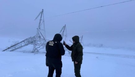 Две из пяти разрушившихся опор ЛЭП в Мурманской области работали с 1966 года